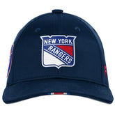 New York Rangers Fanatics Youth 2025 NHL Draft Authentic Pro On-Stage Podium Adjustable Hat Navy