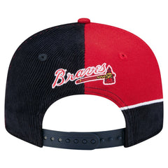 Atlanta Braves New Era Retro Split Corduroy Snapback Hat for sale