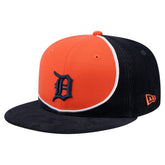 Detroit Tigers New Era Retro Split Corduroy Snapback Hat for sale