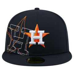 Houston Astros New Era Yarn Stitch 59FIFTY Fitted Hat Lifestyle