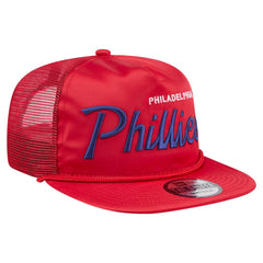 Philadelphia Phillies New Era Retro Satin Script Golfer Adjustable Hat Online