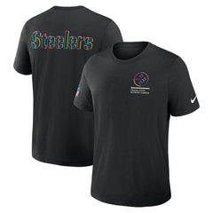 Pittsburgh Steelers Tall 2025 NFL Crucial Catch Tri-Blend Dri-FIT T-Shirt Black - Nike