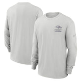 Baltimore Ravens Essential Heavy Max90 Long Sleeve T-Shirt Gray - Nike