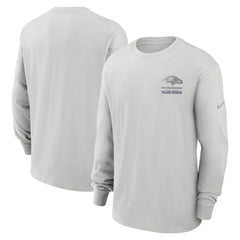 Baltimore Ravens Essential Heavy Max90 Long Sleeve T-Shirt Gray - Nike