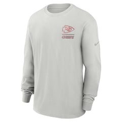 Kansas City Chiefs Essential Heavy Max90 Long Sleeve T-Shirt Gray - Nike