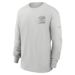 New York Jets Essential Heavy Max90 Long Sleeve T-Shirt Gray - Nike