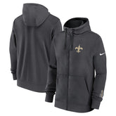 New Orleans Saints Primetime Club Full-Zip Hoodie Anthracite - Nike