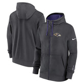 Baltimore Ravens Primetime Club Full-Zip Hoodie Anthracite - Nike