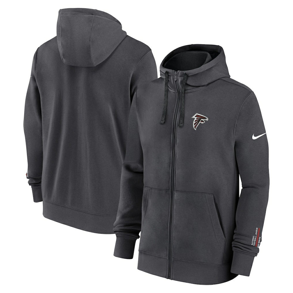 Atlanta Falcons Primetime Club Full-Zip Hoodie Anthracite - Nike