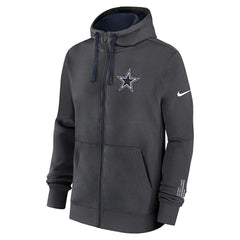 Dallas Cowboys Primetime Club Full-Zip Hoodie Anthracite - Nike
