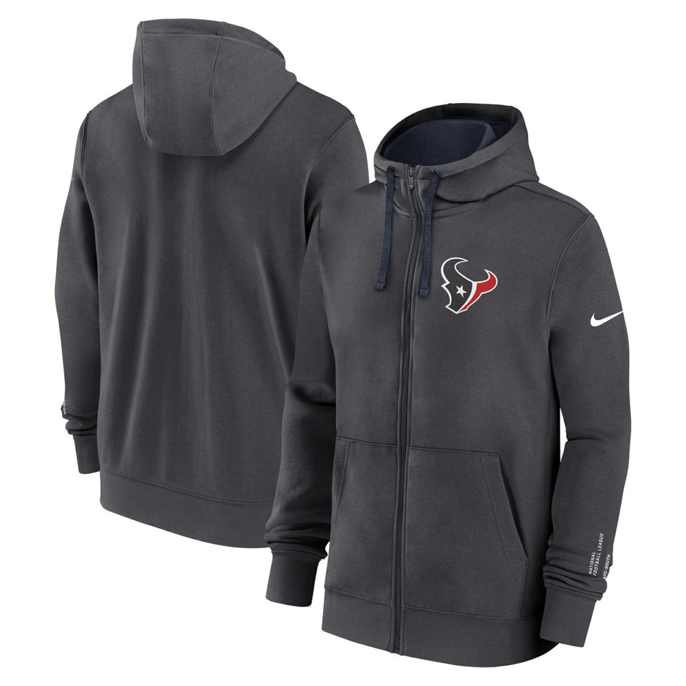 Houston Texans Primetime Club Full-Zip Hoodie Anthracite - Nike