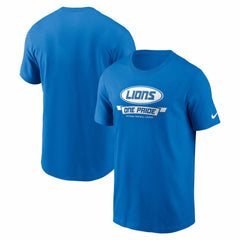 Detroit Lions Primetime Local Essential T-Shirt Blue - Nike