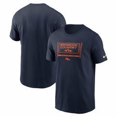 Denver Broncos Primetime Local Essential T-Shirt Navy - Nike