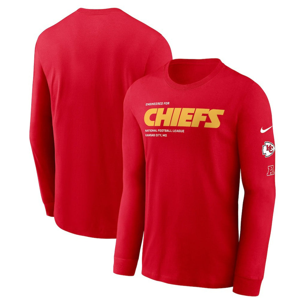 Kansas City Chiefs Play to Win Essential Long Sleeve T-Shirt Red - Nike
