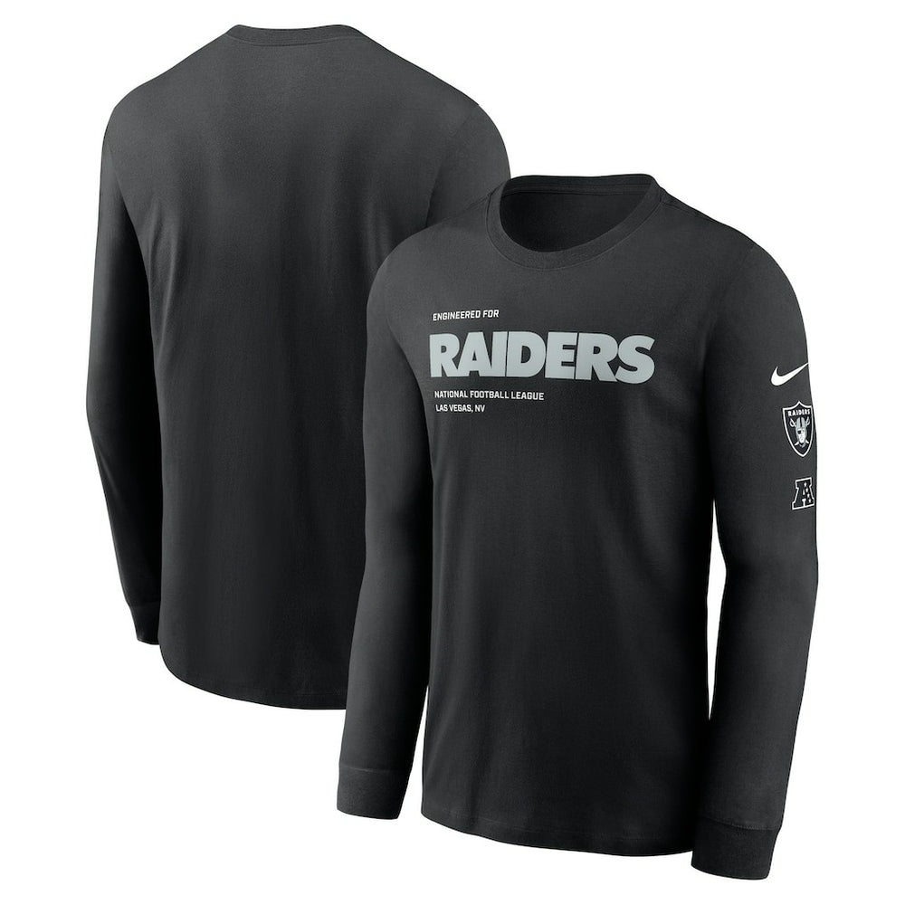 Las Vegas Raiders Play to Win Essential Long Sleeve T-Shirt Black - Nike