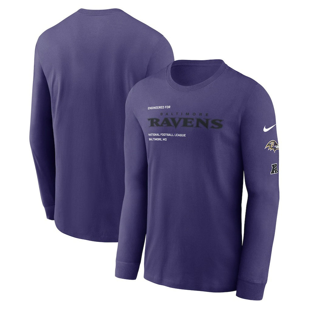 Baltimore Ravens Play to Win Essential Long Sleeve T-Shirt Purple - Nike