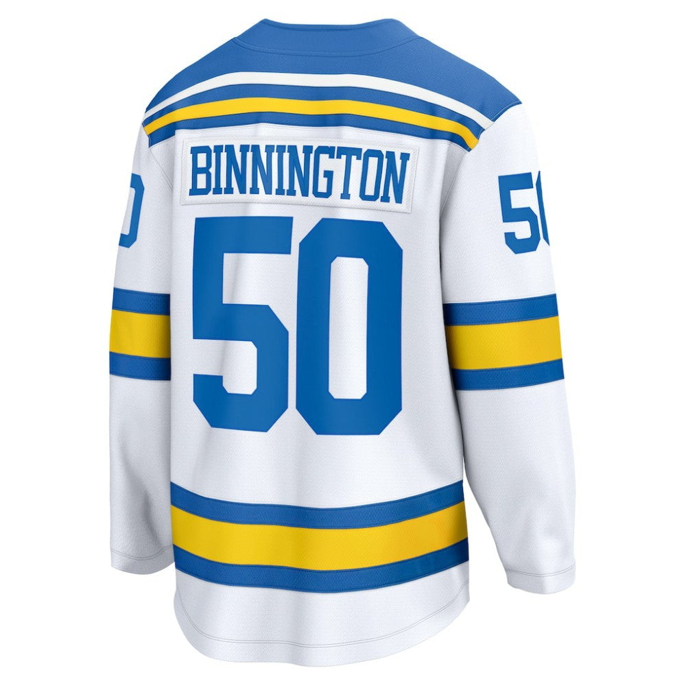 Jordan Binnington St. Louis Blues Fanatics Away Breakaway Player Jersey - White | NHL Jerseys
