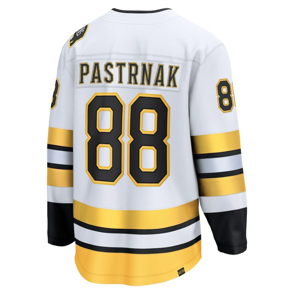 David Pastrnak Boston Bruins Fanatics Away Breakaway Player Jersey - White | NHL Jerseys