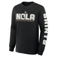 New Orleans Saints Hometown Sweep Legacy Long Sleeve T-Shirt Black - Fanatics