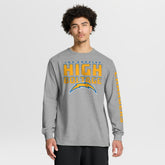 Los Angeles Chargers Hometown Sweep Legacy Long Sleeve T-Shirt Heather Gray - Fanatics