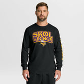 Minnesota Vikings Hometown Sweep Legacy Long Sleeve T-Shirt Black - Fanatics