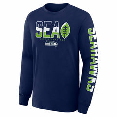 Seattle Seahawks Hometown Sweep Legacy Long Sleeve T-Shirt College Navy - Fanatics
