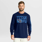 Tennessee Titans Hometown Sweep Legacy Long Sleeve T-Shirt Navy - Fanatics