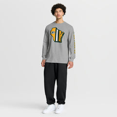Green Bay Packers Hometown Sweep Legacy Long Sleeve T-Shirt Heather Gray - Fanatics