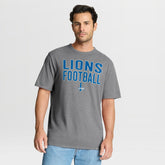 Detroit Lions First Down Tribute Tri-Blend T-Shirt Heather Gray - Fanatics