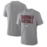 Arizona Cardinals First Down Tribute Tri-Blend T-Shirt Heather Gray - Fanatics