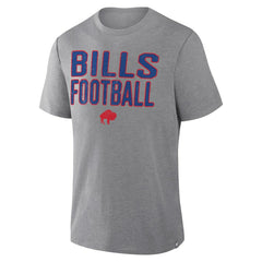 Buffalo Bills First Down Tribute Tri-Blend T-Shirt Heather Gray - Fanatics