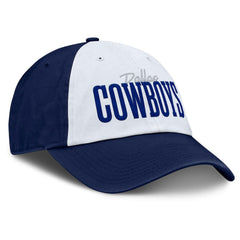 Dallas Cowboys Women's Fanzone Adjustable Hat White/Navy - Fanatics