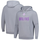 Boston Bruins Levelwear Hockey Fights Cancer Pulsar Off Season Tri-Blend Pullover Hoodie Gray
