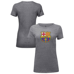 Barcelona 1863FC Women's Color Badge Tri-Blend T-Shirts - Heather Gray