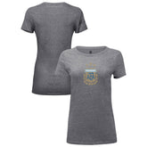 Argentina National Team 1863FC Women's Color Badge Tri-Blend T-Shirts - Heather Gray