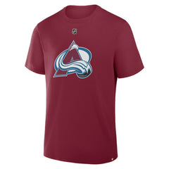 Nathan MacKinnon Colorado Avalanche - Fanatics Authentic Stack Name & Number T-Shirt Burgundy