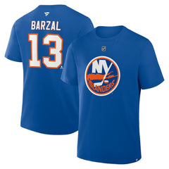 Mathew Barzal New York Islanders - Fanatics Authentic Stack Name & Number T-Shirt Royal