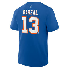 Mathew Barzal New York Islanders - Fanatics Authentic Stack Name & Number T-Shirt Royal