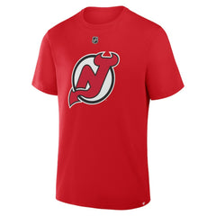Jacob Markstrom New Jersey Devils - Fanatics Authentic Stack Name & Number T-Shirt Red