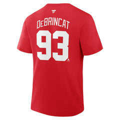 Alex DeBrincat Detroit Red Wings - Fanatics Authentic Stack Name & Number T-Shirt Red