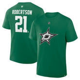 Jason Robertson Dallas Stars - Fanatics Authentic Stack Name & Number T-Shirt Kelly Green