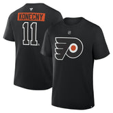 Travis Konecny Philadelphia Flyers - Fanatics Authentic Stack Name & Number T-Shirt Black