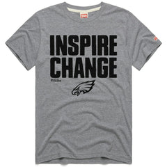 Philadelphia Eagles Homage Unisex 2024 Inspire Change Tri-Blend T-Shirt Gray - NFL
