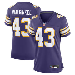 Andrew Van Ginkel Minnesota Vikings Women's Alternate Game Jersey Purple - Nike