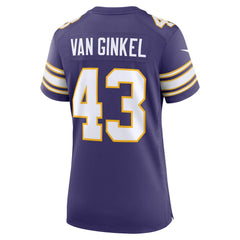 Andrew Van Ginkel Minnesota Vikings Women's Alternate Game Jersey Purple - Nike