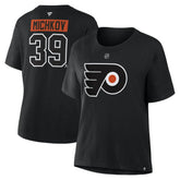Matvei Michkov Philadelphia Flyers - Fanatics Women's Authentic Stack Name & Number T-Shirt Black