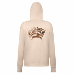 Columbus Blue Jackets - Levelwear Women's Desert Camo Adorn Battalion Pullover Hoodie Khaki