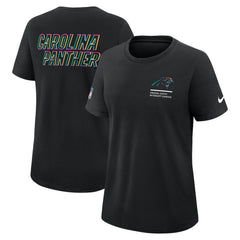 Carolina Panthers Women's 2025 NFL Crucial Catch Tri-Blend Dri-FIT T-Shirt Black - Nike