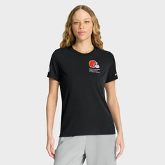 Cleveland Browns Women's 2025 NFL Crucial Catch Tri-Blend Dri-FIT T-Shirt Black - Nike