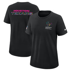 Houston Texans Women's 2025 NFL Crucial Catch Tri-Blend Dri-FIT T-Shirt Black - Nike